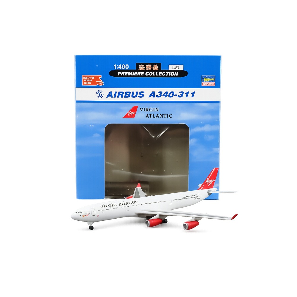 1:400 Scale Hasegawa #61402 Virgin Atlantic Airbus A340-311 Diecast Model Plane